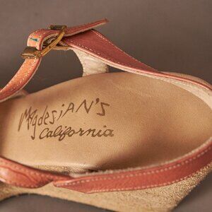 1970s Pink Retro T Strap Platforms Heels Wedges